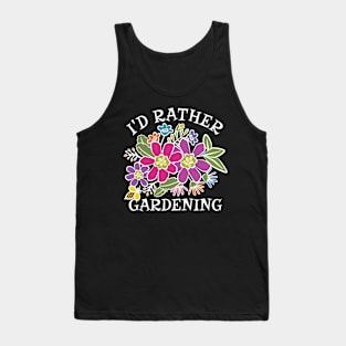 I'd Rather Bee Gardening Tank Top